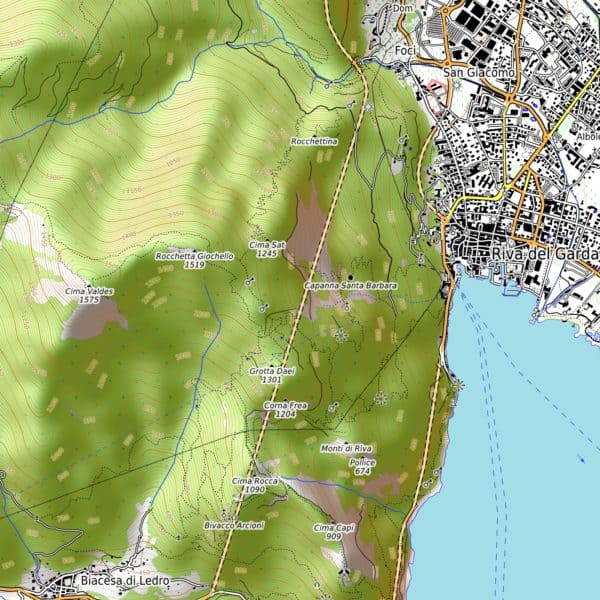 Vorschau pdf Wanderkarte Gardasee Norden Aufloesung 300 dpi