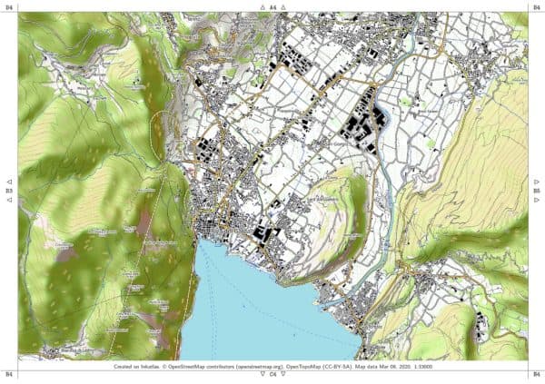 Vorschau pdf Wanderkarte Gardasee Norden Blatt B4